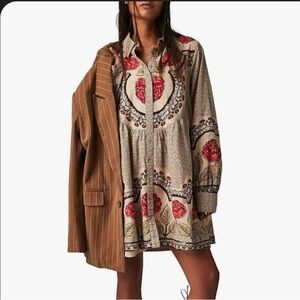 Free People Smell the Roses mini dress